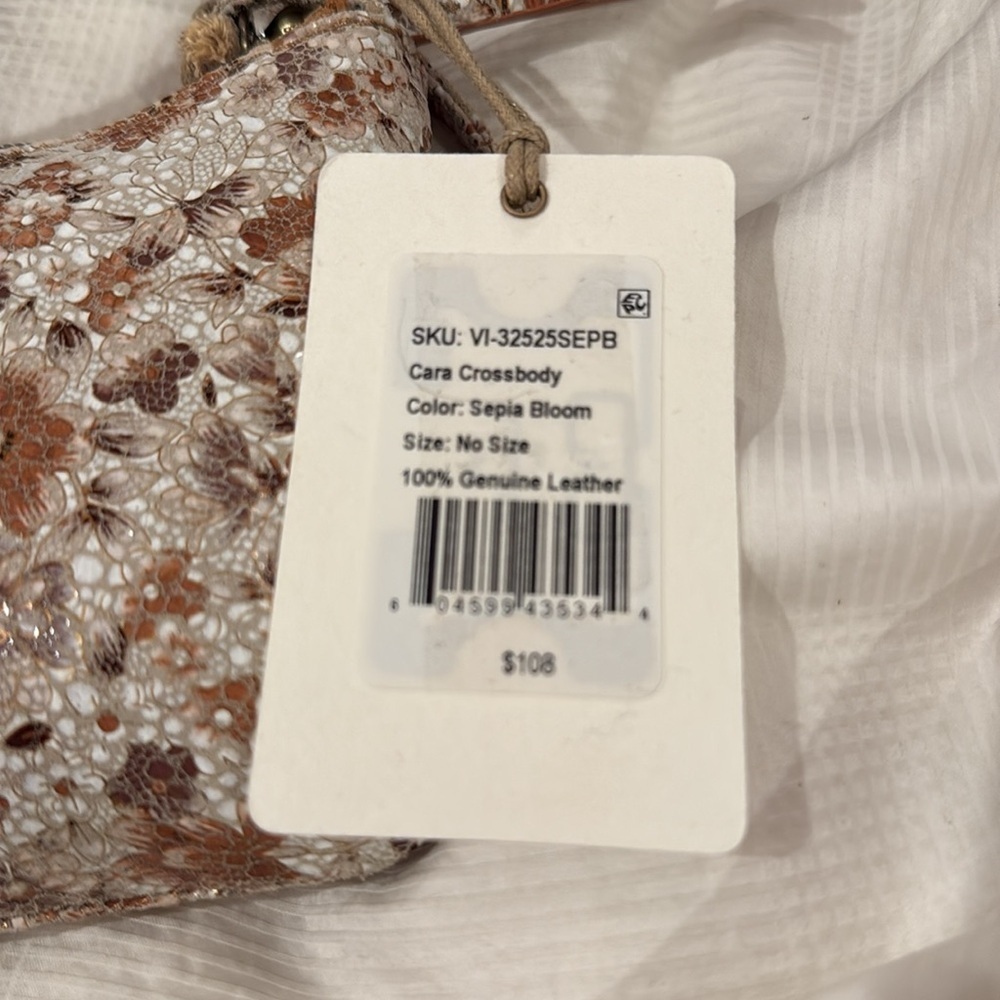 HOBO CARA CROSSBODY BAG in Sepia Bloom NWT - Picture 6 of 6